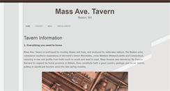 Desktop Screenshot of massavetavern.com